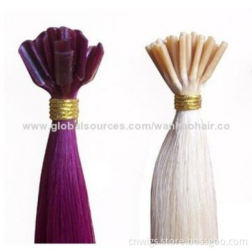 Italian Keratin Prebonded Remy/U-tip Human Hair Extension